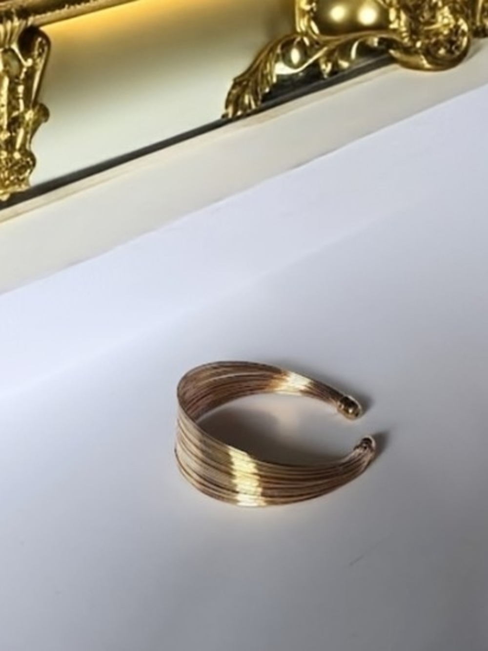 Gold Multi-Strand Cuff Bracelet - Unbranded - Picture 2 of 6